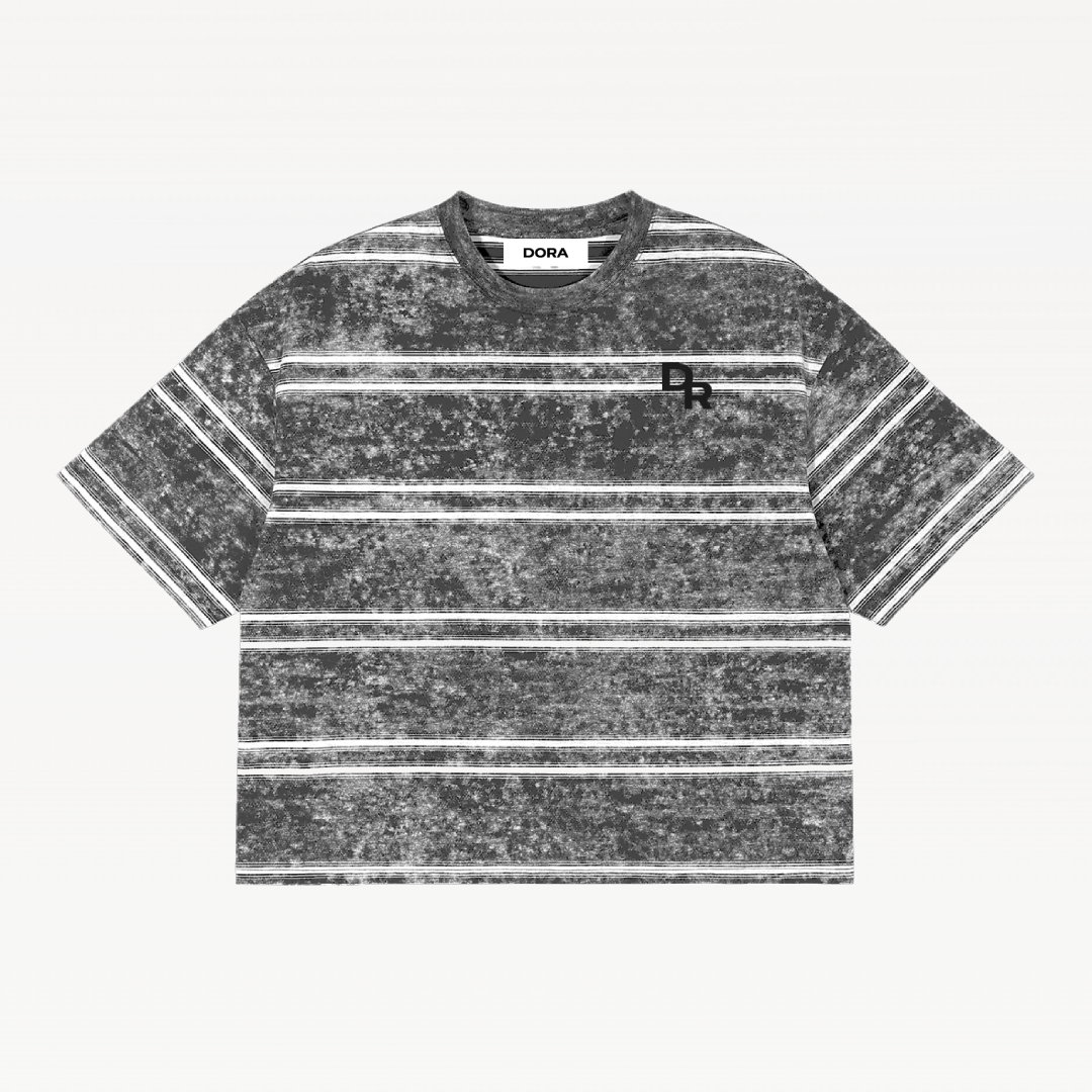 Washed Stripe Boxy T-Shirt