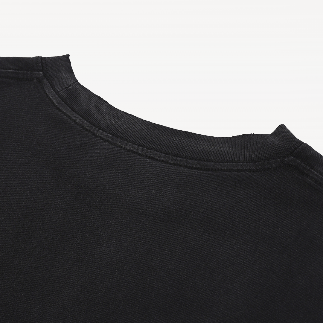 Raw Edge Cotton Sweatshirt