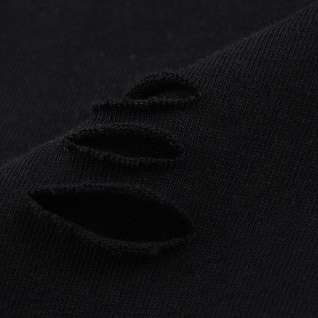 Raw Edge Cotton Sweatshirt