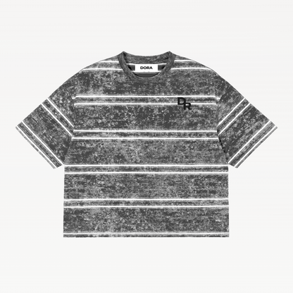 Washed Stripe Boxy T-Shirt