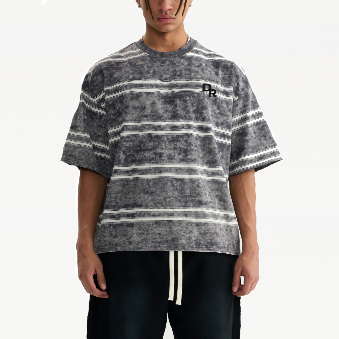 Washed Stripe Boxy T-Shirt
