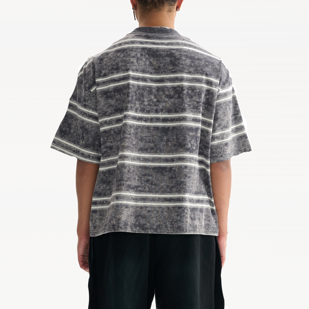 Washed Stripe Boxy T-Shirt