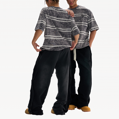 Washed Stripe Boxy T-Shirt