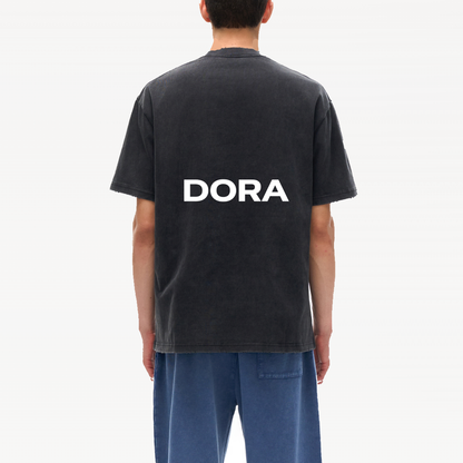 Frayed Signature Back T-Shirt