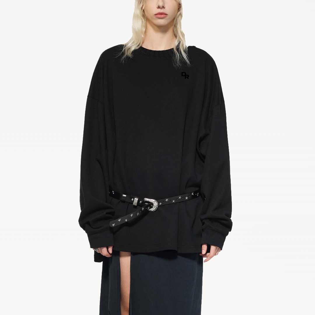 Knitted DR Signature Back Oversize Sweatshirt