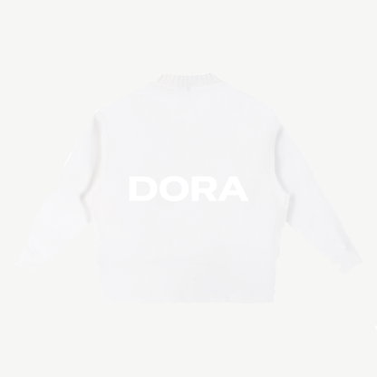 Knitted Signature Back Oversize Sweatshirt