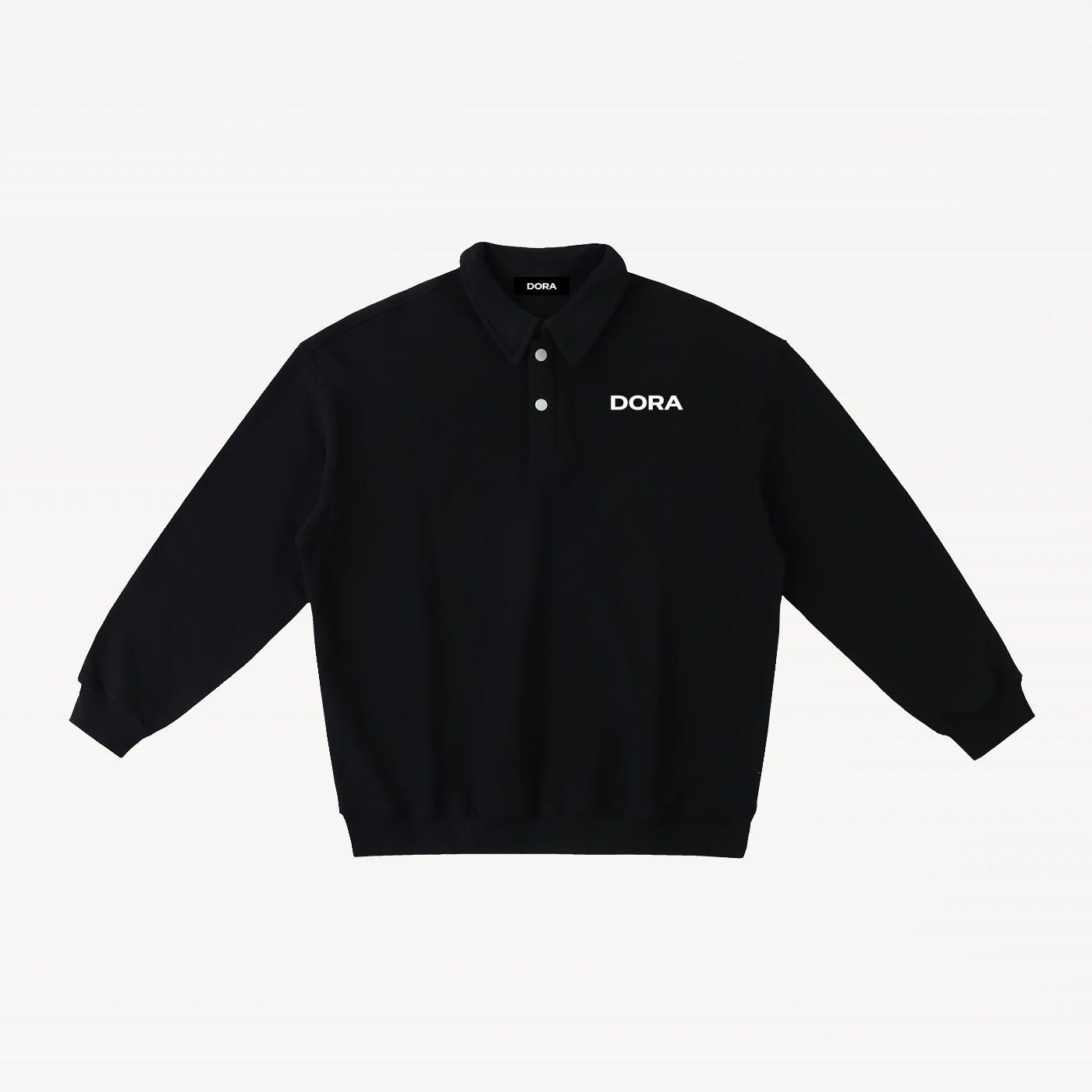 Polo Collar Sweatshirt