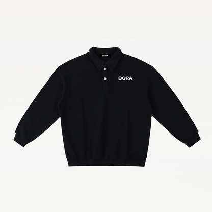 Polo Collar Sweatshirt